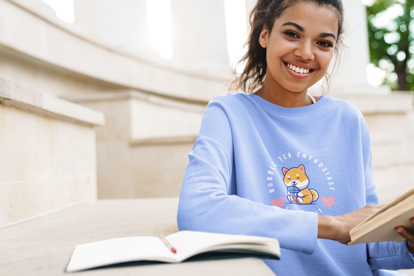 Bubble Tea Enthusiast - Unisex Sweatshirt ~ Sharon Dawn Collection (Sale Price: $62.99 CAD)