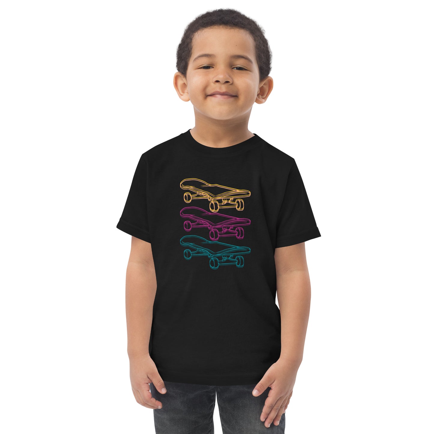 Skateboard Glow - Toddler jersey t-shirt (2T-6T) ~ Sharon Dawn Collection