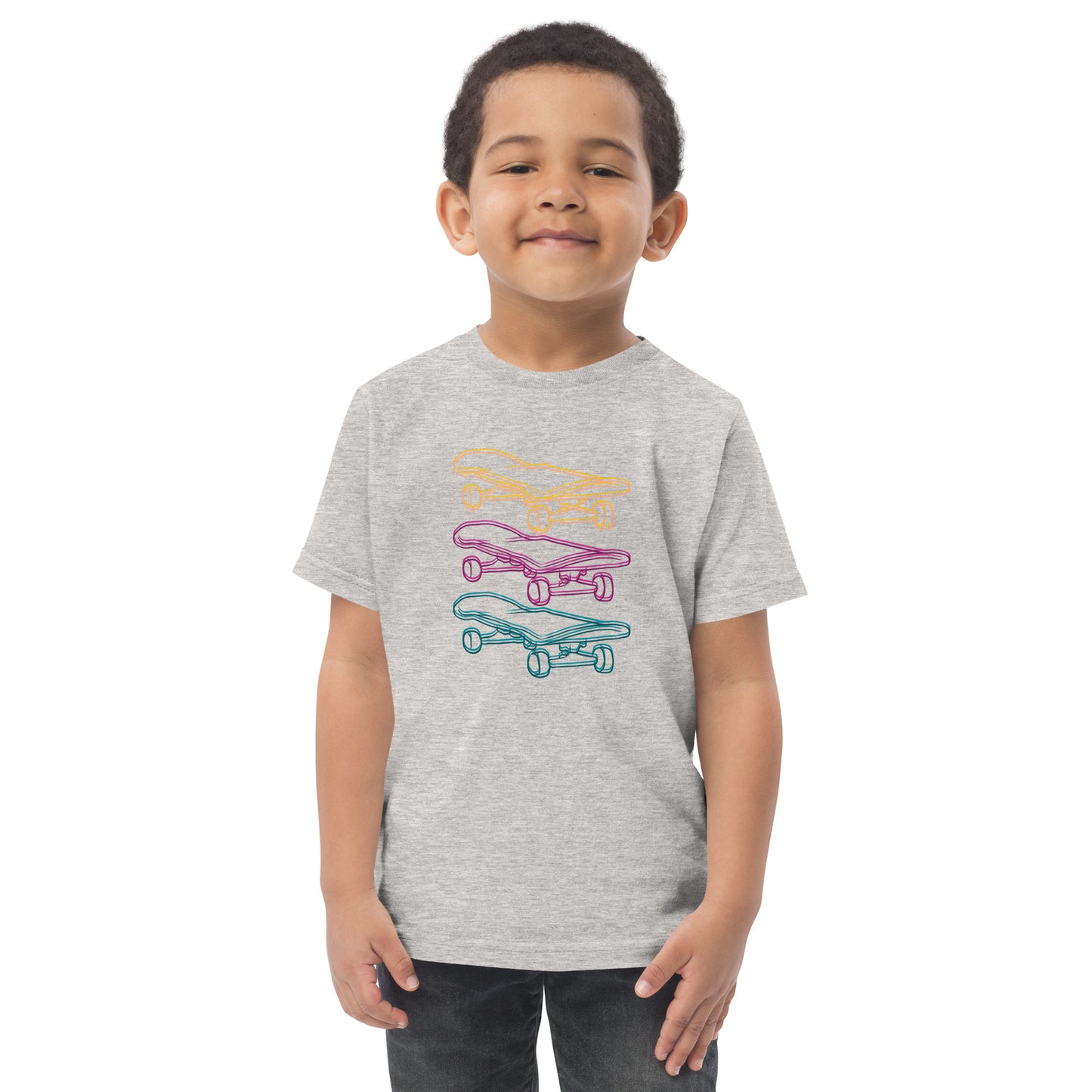 Skateboard Glow - Toddler jersey t-shirt (2T-6T) ~ Sharon Dawn Collection
