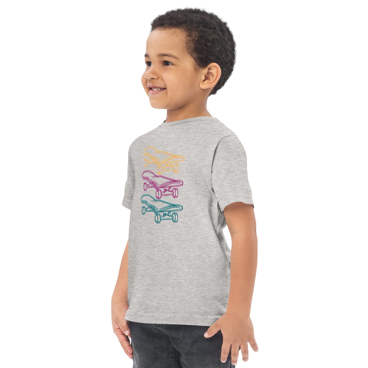 Skateboard Glow - Toddler jersey t-shirt (2T-6T) ~ Sharon Dawn Collection