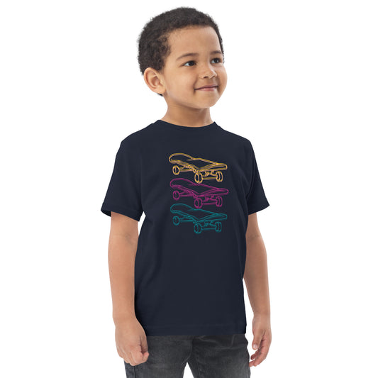 Skateboard Glow - Toddler jersey t-shirt (2T-6T) ~ Sharon Dawn Collection