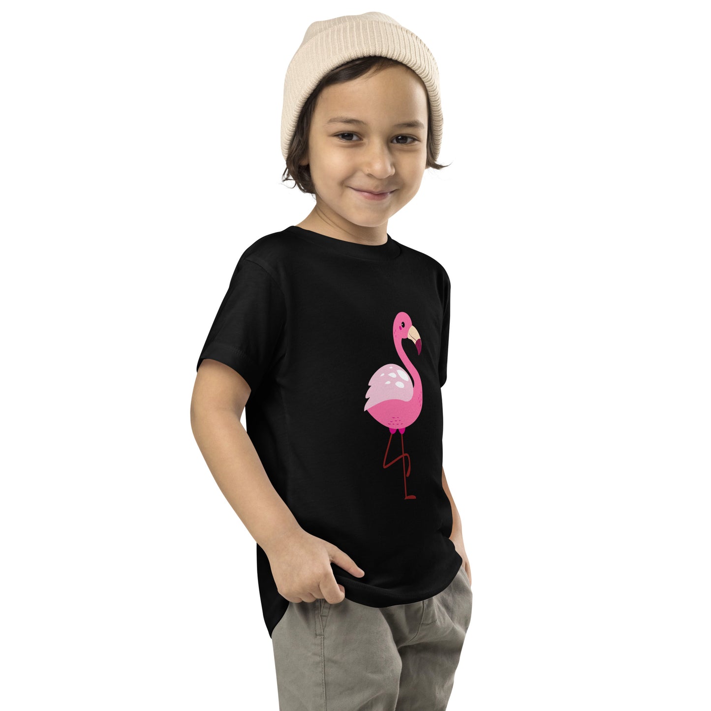 Flamingo - Toddler Short Sleeve Tee (2T-5T) ~ Sharon Dawn Collection