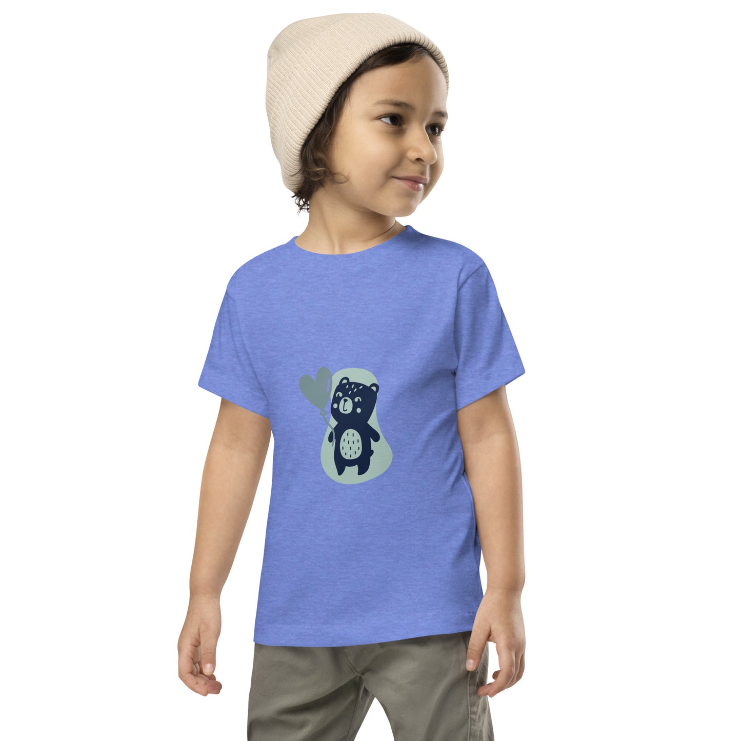 Teddy Bear Balloon - Toddler Short Sleeve Tee (2T-5T) ~ Sharon Dawn Collection