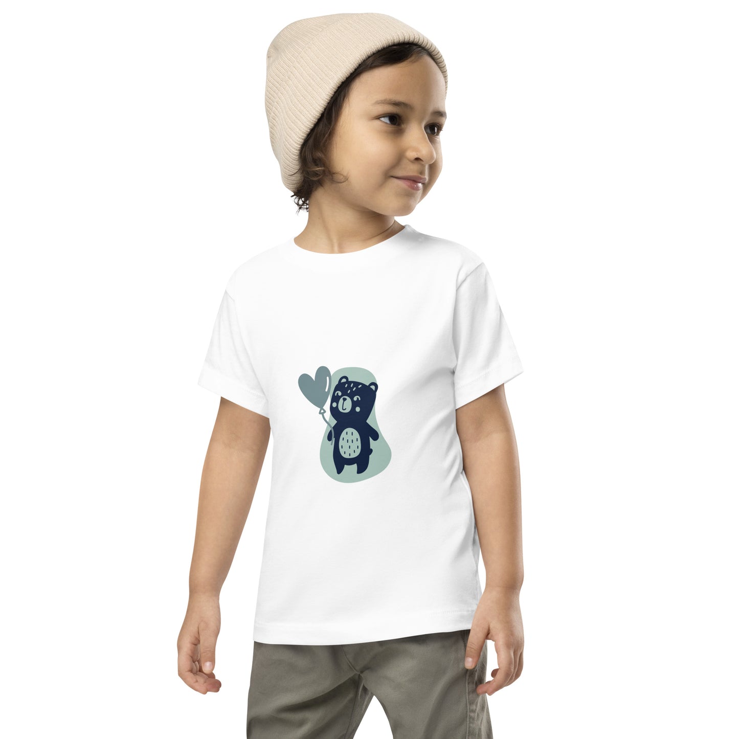 Teddy Bear Balloon - Toddler Short Sleeve Tee (2T-5T) ~ Sharon Dawn Collection