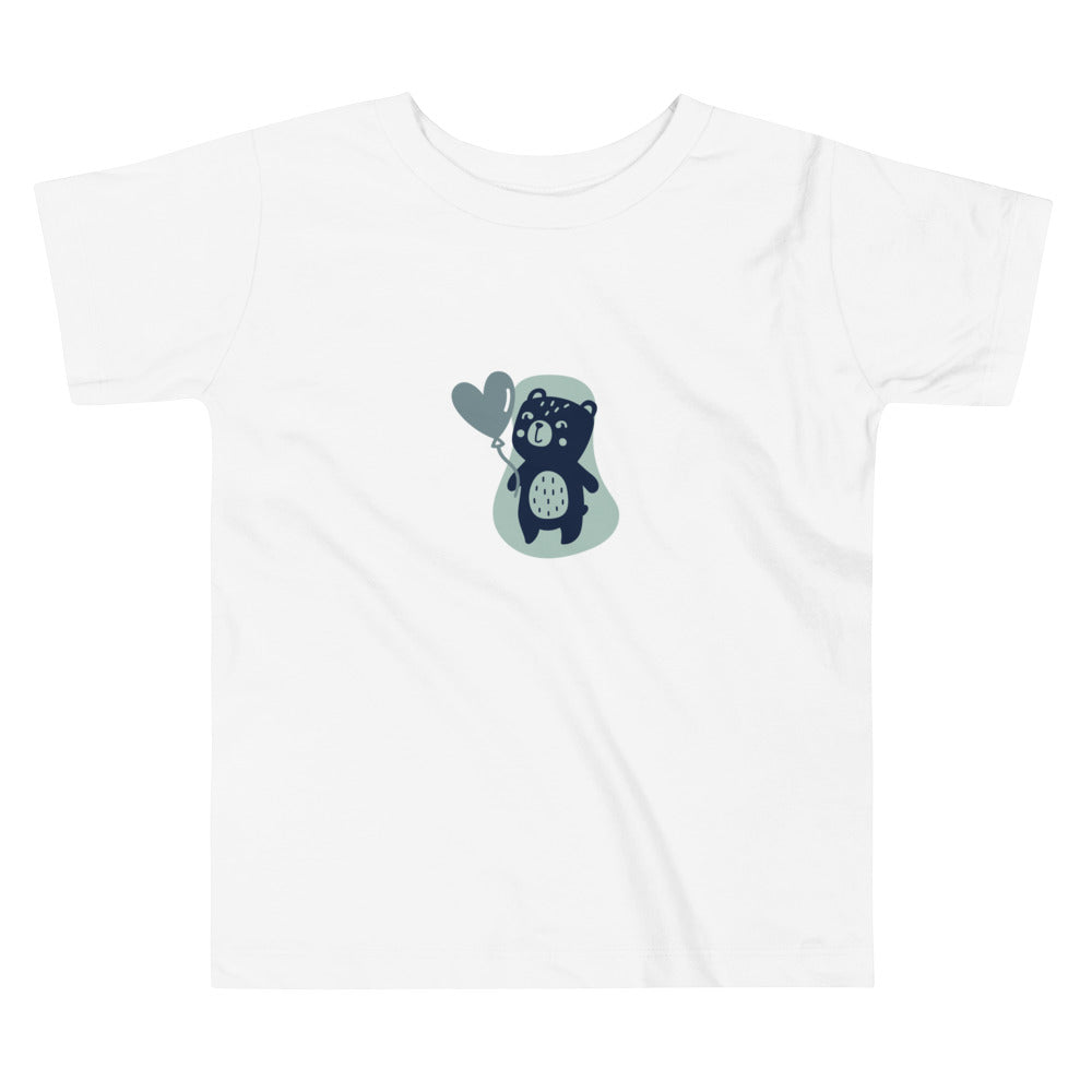 Teddy Bear Balloon - Toddler Short Sleeve Tee (2T-5T) ~ Sharon Dawn Collection
