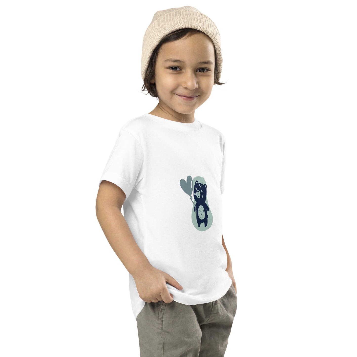 Teddy Bear Balloon - Toddler Short Sleeve Tee (2T-5T) ~ Sharon Dawn Collection