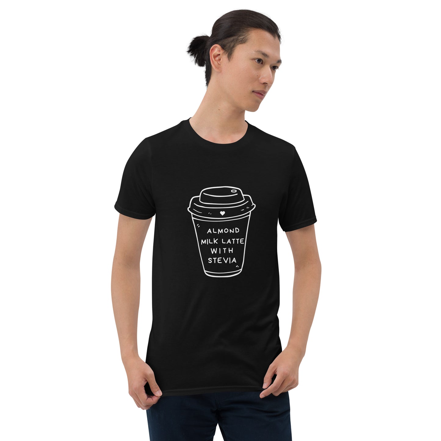 Almond Milk Latte with Stevia - Short-Sleeve Unisex T-Shirt ~ Sharon Dawn Collection (Sale Price: $44.20 CAD)