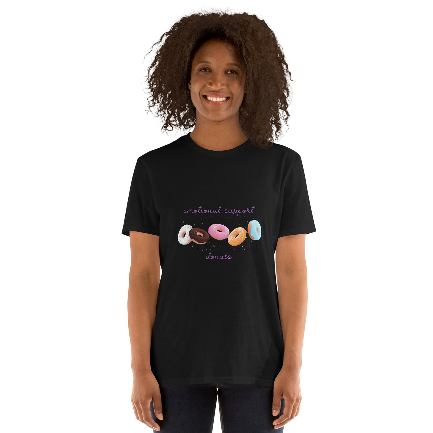 Emotional Support Donuts - Short-Sleeve Unisex T-Shirt ~ Sharon Dawn Collection (Sale Price: $44.20 CAD)