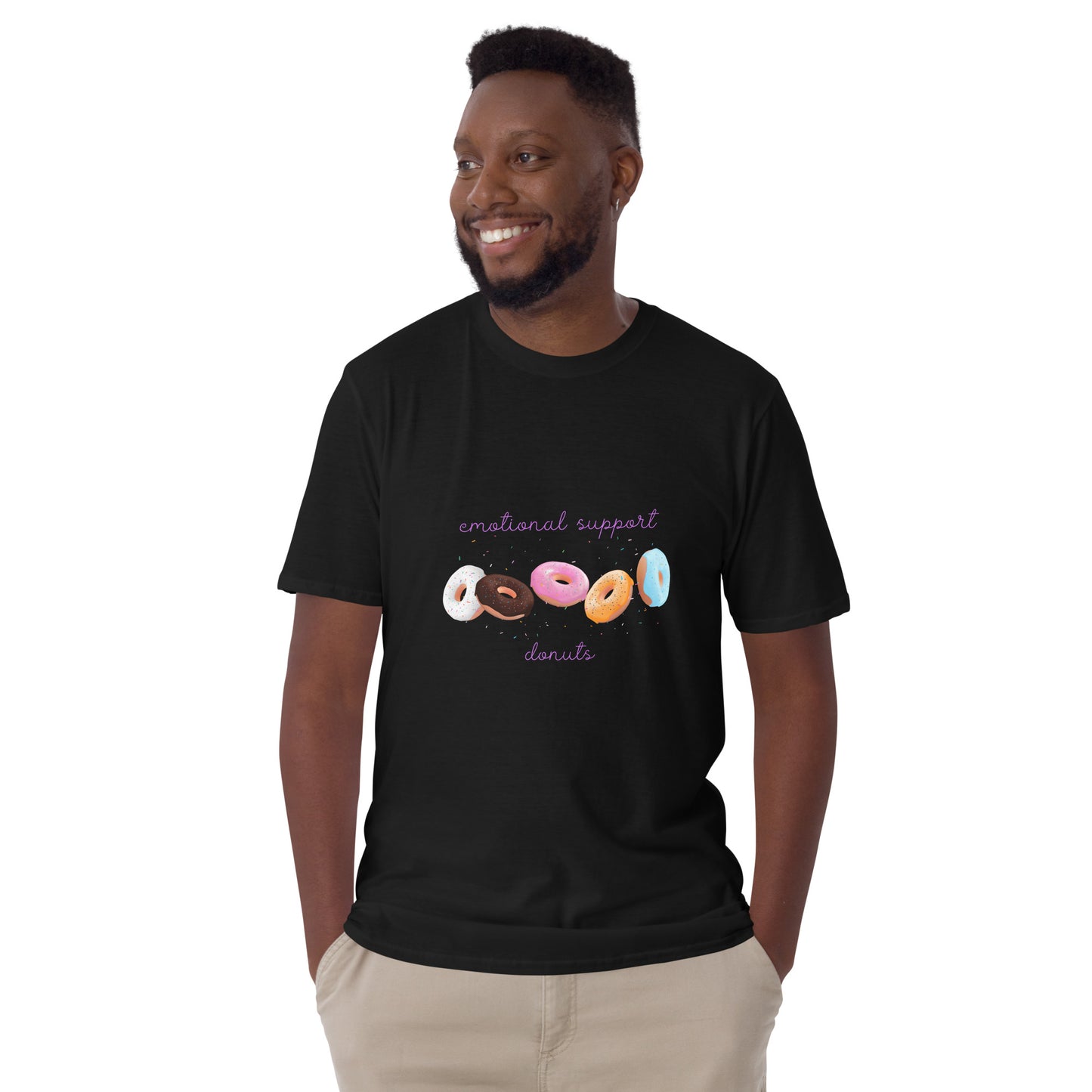 Emotional Support Donuts - Short-Sleeve Unisex T-Shirt ~ Sharon Dawn Collection (Sale Price: $44.20 CAD)