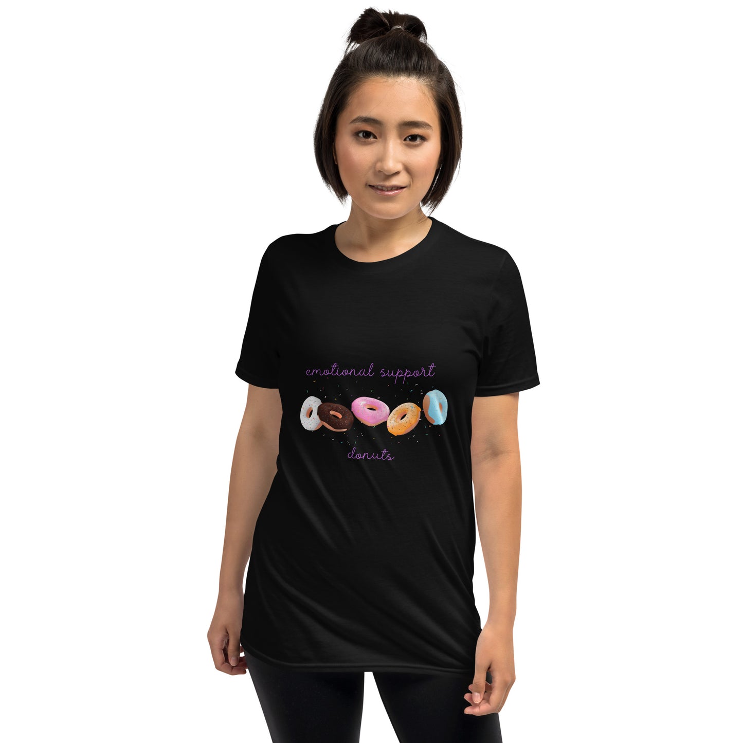 Emotional Support Donuts - Short-Sleeve Unisex T-Shirt ~ Sharon Dawn Collection (Sale Price: $44.20 CAD)