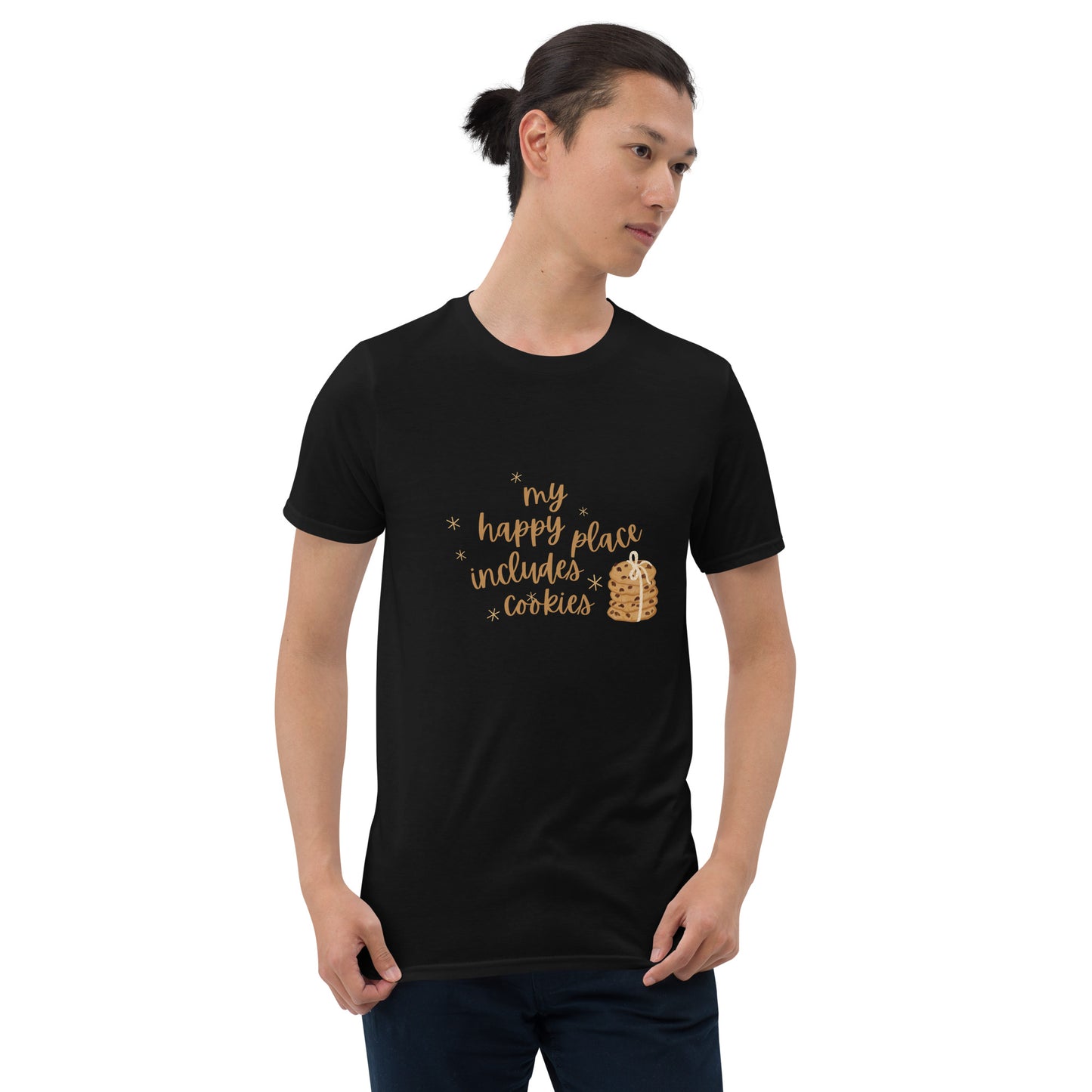 My Happy Place Includes Cookies - Short-Sleeve Unisex T-Shirt ~ Sharon Dawn Collection (Sale Price: $48.99 CAD)
