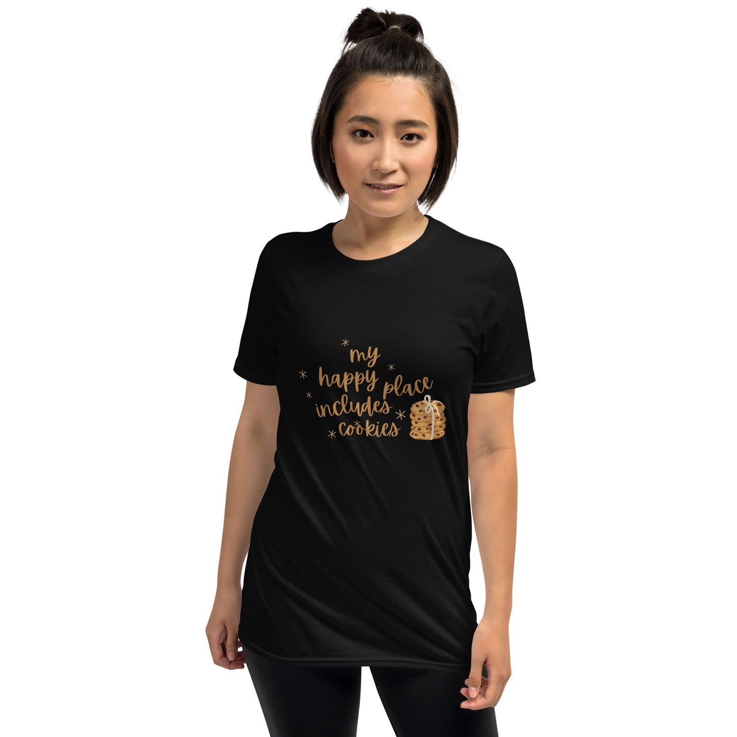 My Happy Place Includes Cookies - Short-Sleeve Unisex T-Shirt ~ Sharon Dawn Collection (Sale Price: $48.99 CAD)