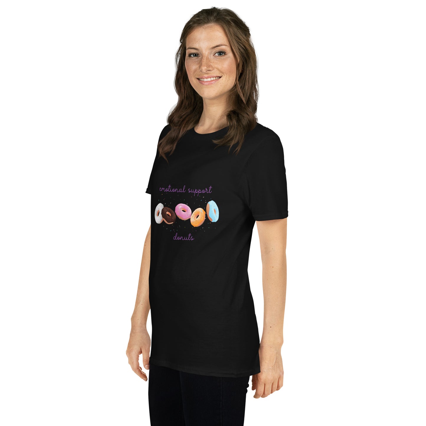 Emotional Support Donuts - Short-Sleeve Unisex T-Shirt ~ Sharon Dawn Collection (Sale Price: $44.20 CAD)