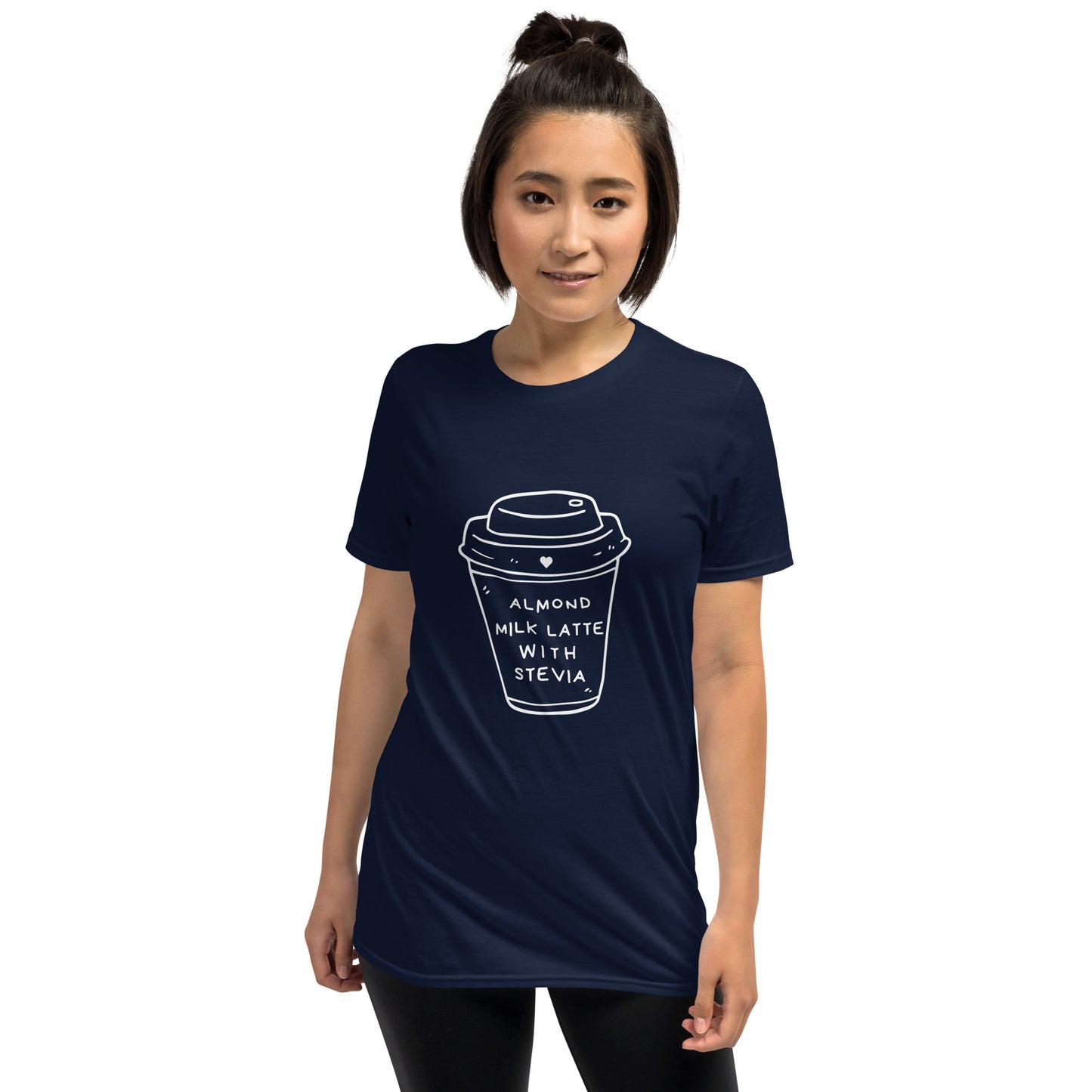 Almond Milk Latte with Stevia - Short-Sleeve Unisex T-Shirt ~ Sharon Dawn Collection (Sale Price: $44.20 CAD)