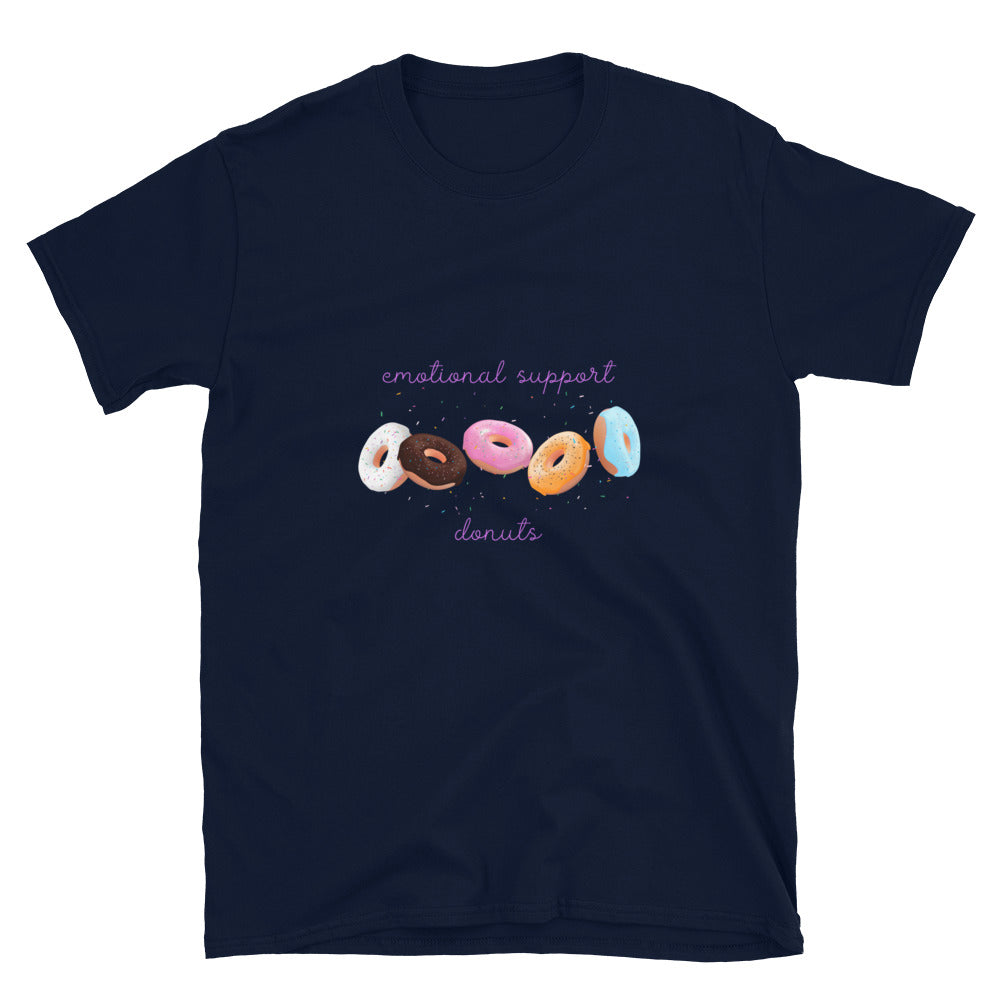 Emotional Support Donuts - Short-Sleeve Unisex T-Shirt ~ Sharon Dawn Collection (Sale Price: $44.20 CAD)