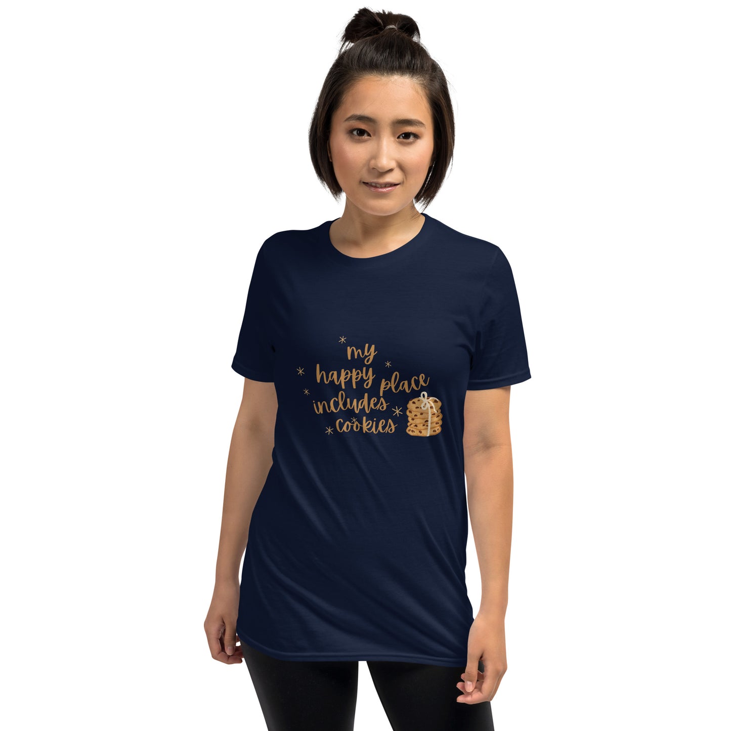 My Happy Place Includes Cookies - Short-Sleeve Unisex T-Shirt ~ Sharon Dawn Collection (Sale Price: $44.19 CAD)