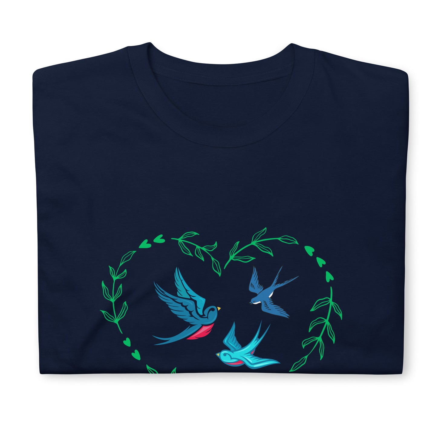 3 Birds 3 Roses - Short-Sleeve Unisex T-Shirt ~ 100% Cotton - Sharon Dawn Collection (Sale Price: $44.99 CAD)