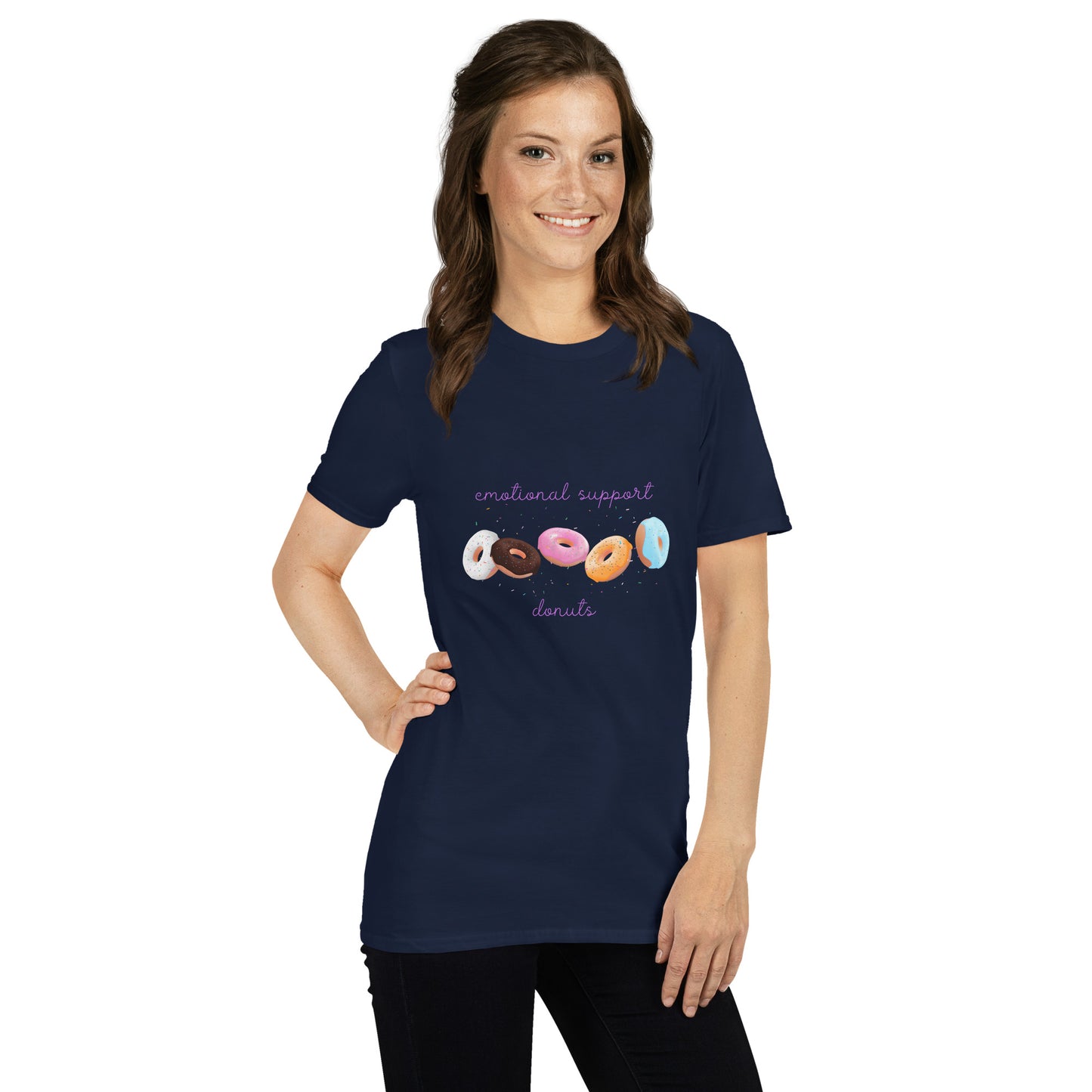 Emotional Support Donuts - Short-Sleeve Unisex T-Shirt ~ Sharon Dawn Collection (Sale Price: $44.20 CAD)