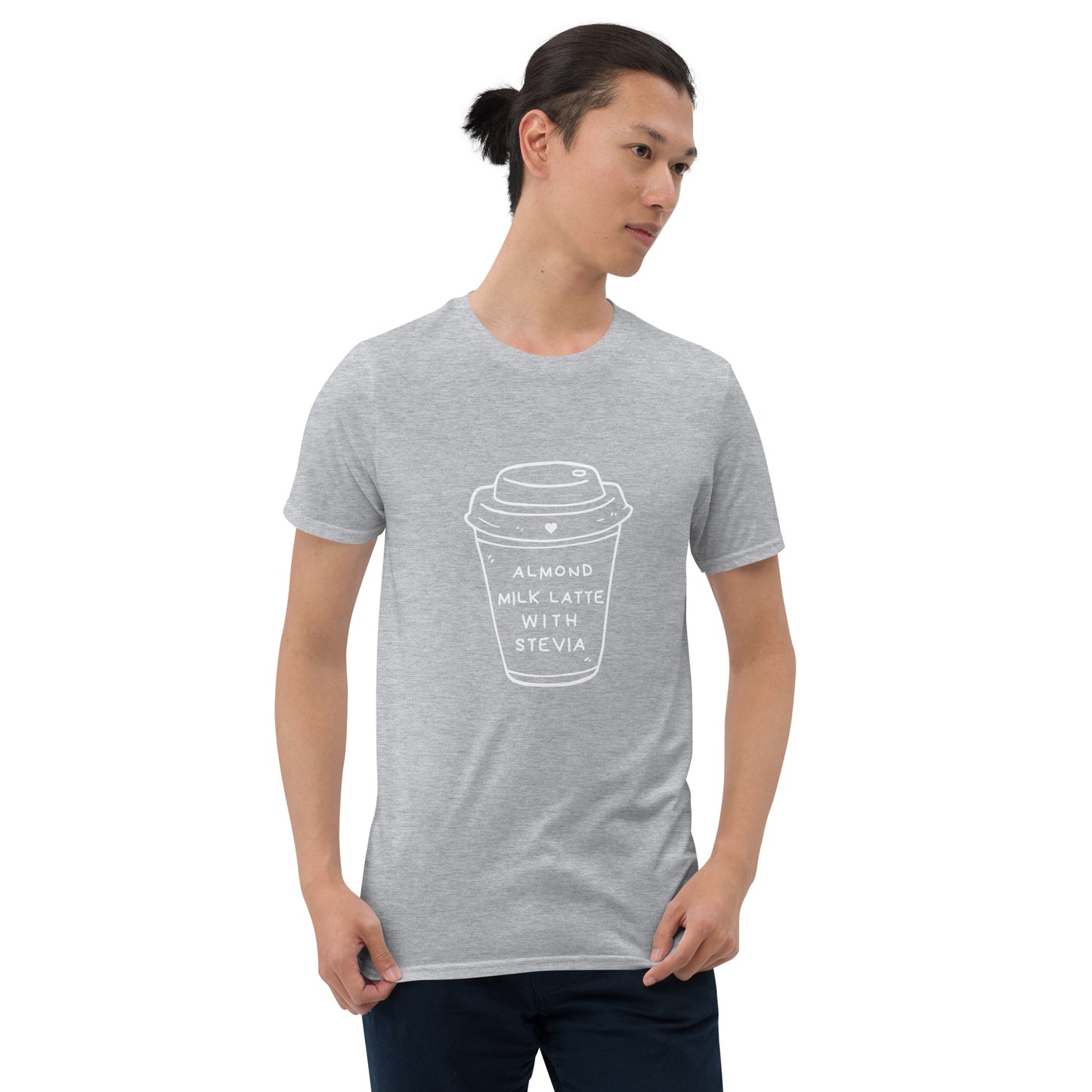 Almond Milk Latte with Stevia - Short-Sleeve Unisex T-Shirt ~ Sharon Dawn Collection (Sale Price: $44.20 CAD)