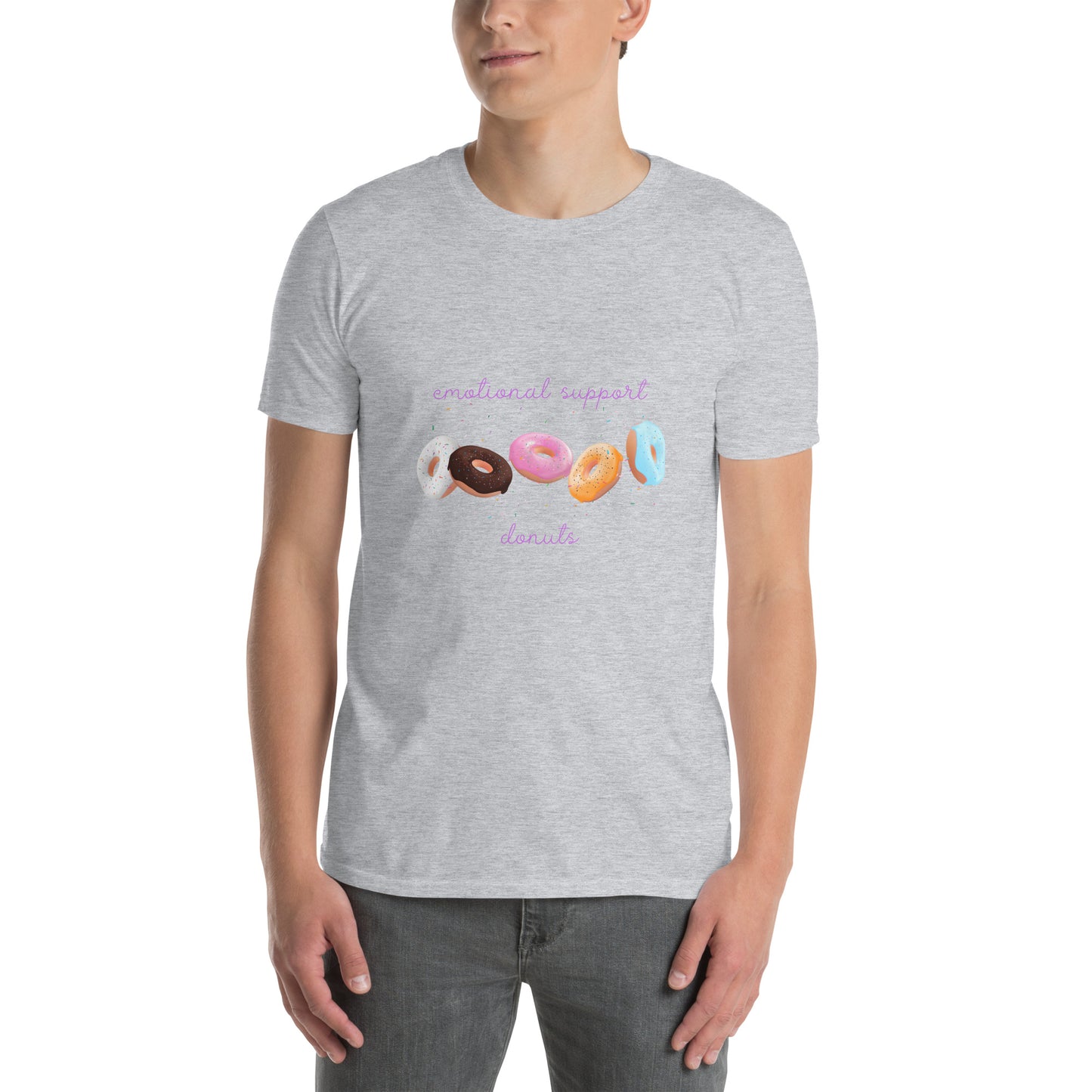 Emotional Support Donuts - Short-Sleeve Unisex T-Shirt ~ Sharon Dawn Collection (Sale Price: $44.20 CAD)