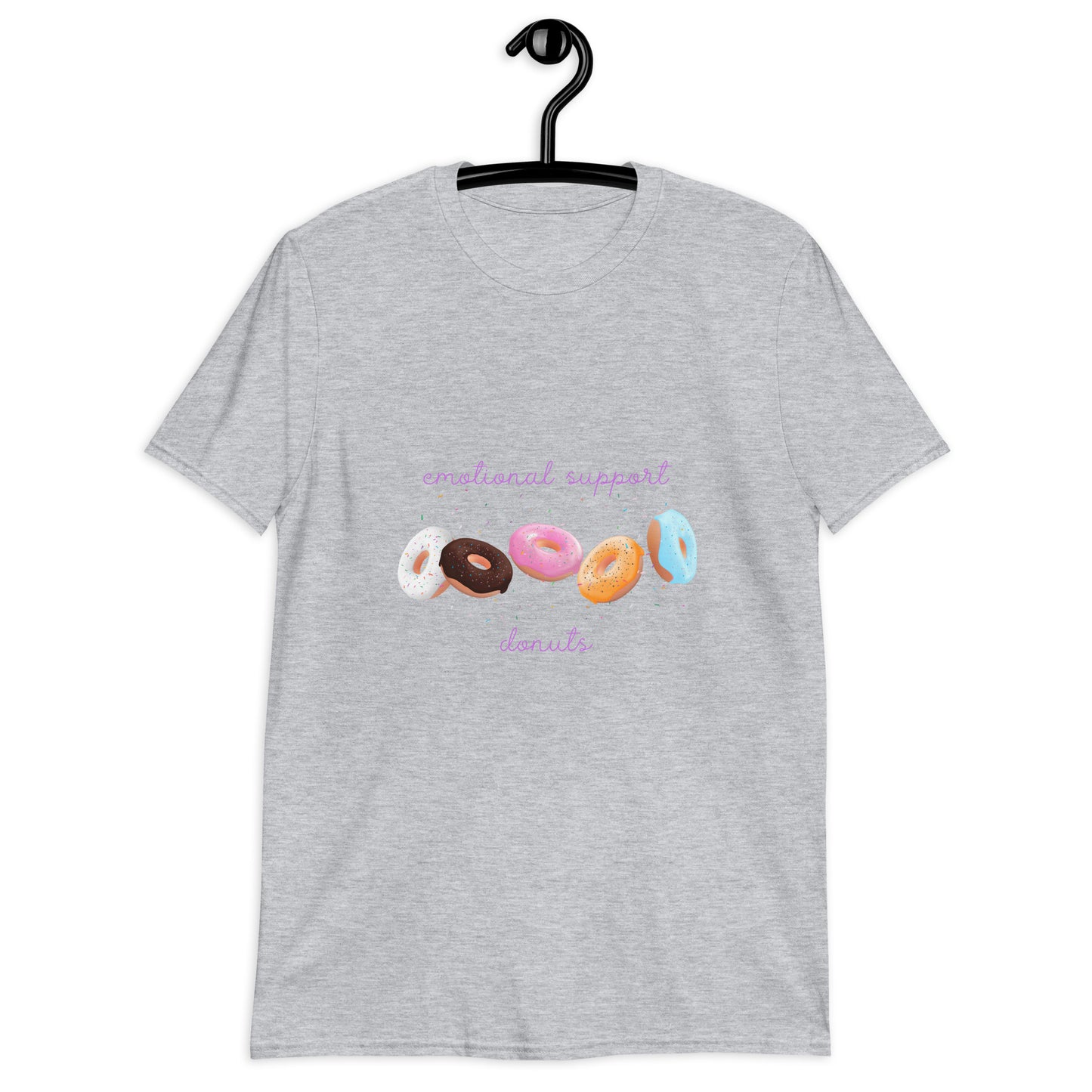 Emotional Support Donuts - Short-Sleeve Unisex T-Shirt ~ Sharon Dawn Collection (Sale Price: $44.20 CAD)