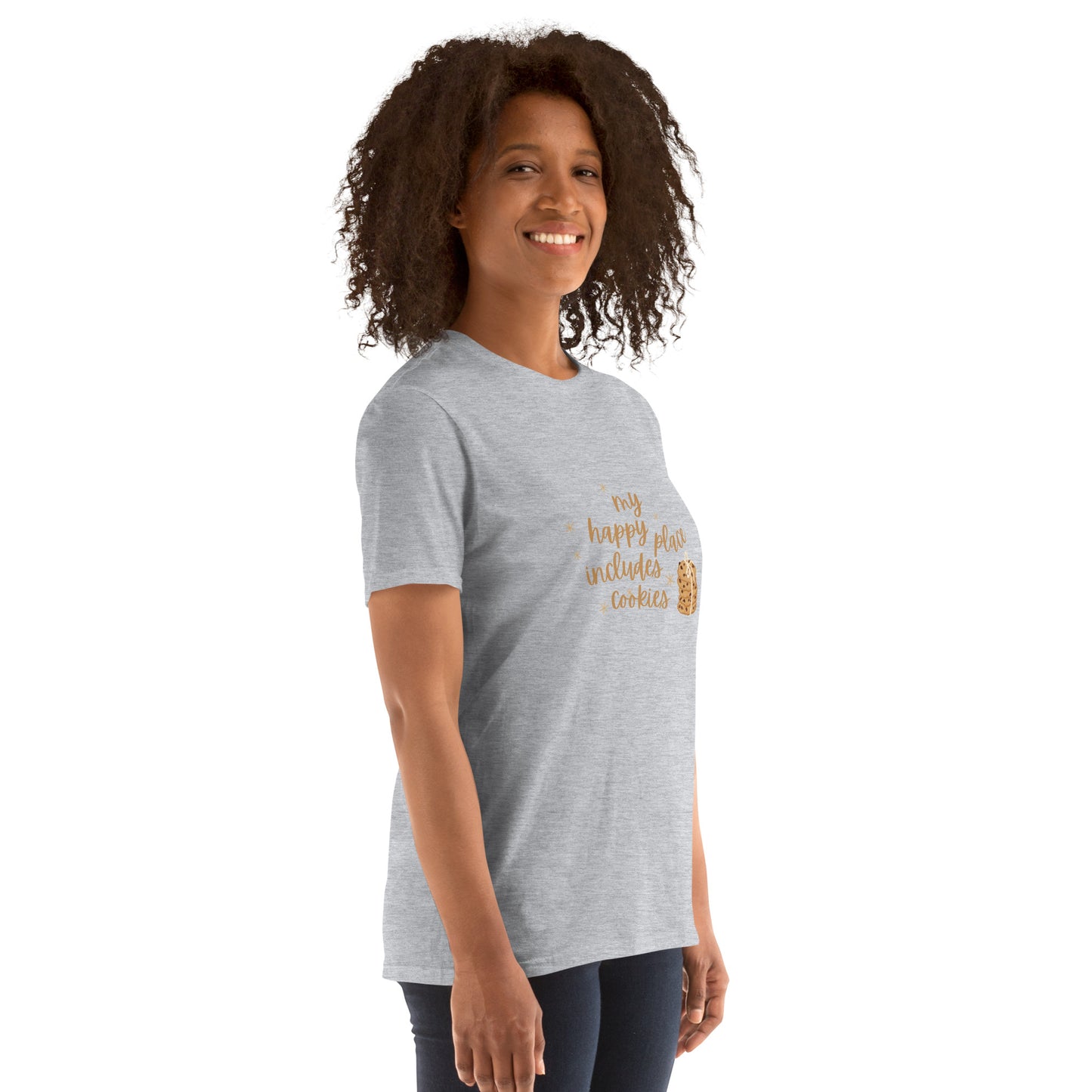 My Happy Place Includes Cookies - Short-Sleeve Unisex T-Shirt ~ Sharon Dawn Collection (Sale Price: $48.99 CAD)