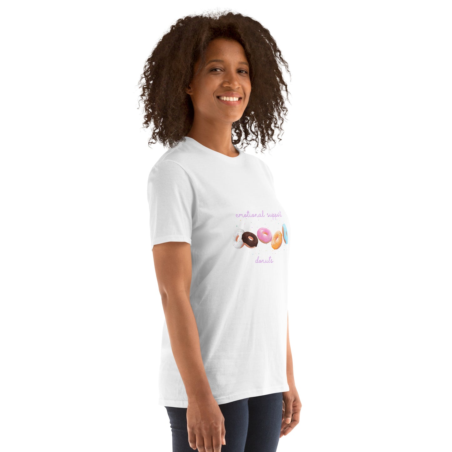 Emotional Support Donuts - Short-Sleeve Unisex T-Shirt ~ Sharon Dawn Collection (Sale Price: $44.20 CAD)