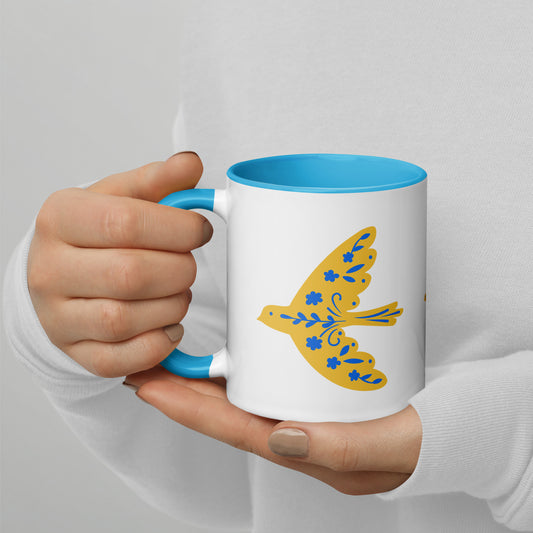 Sweet Bird - Mug with Color Inside ~ Sharon Dawn Collection - Limited Edition