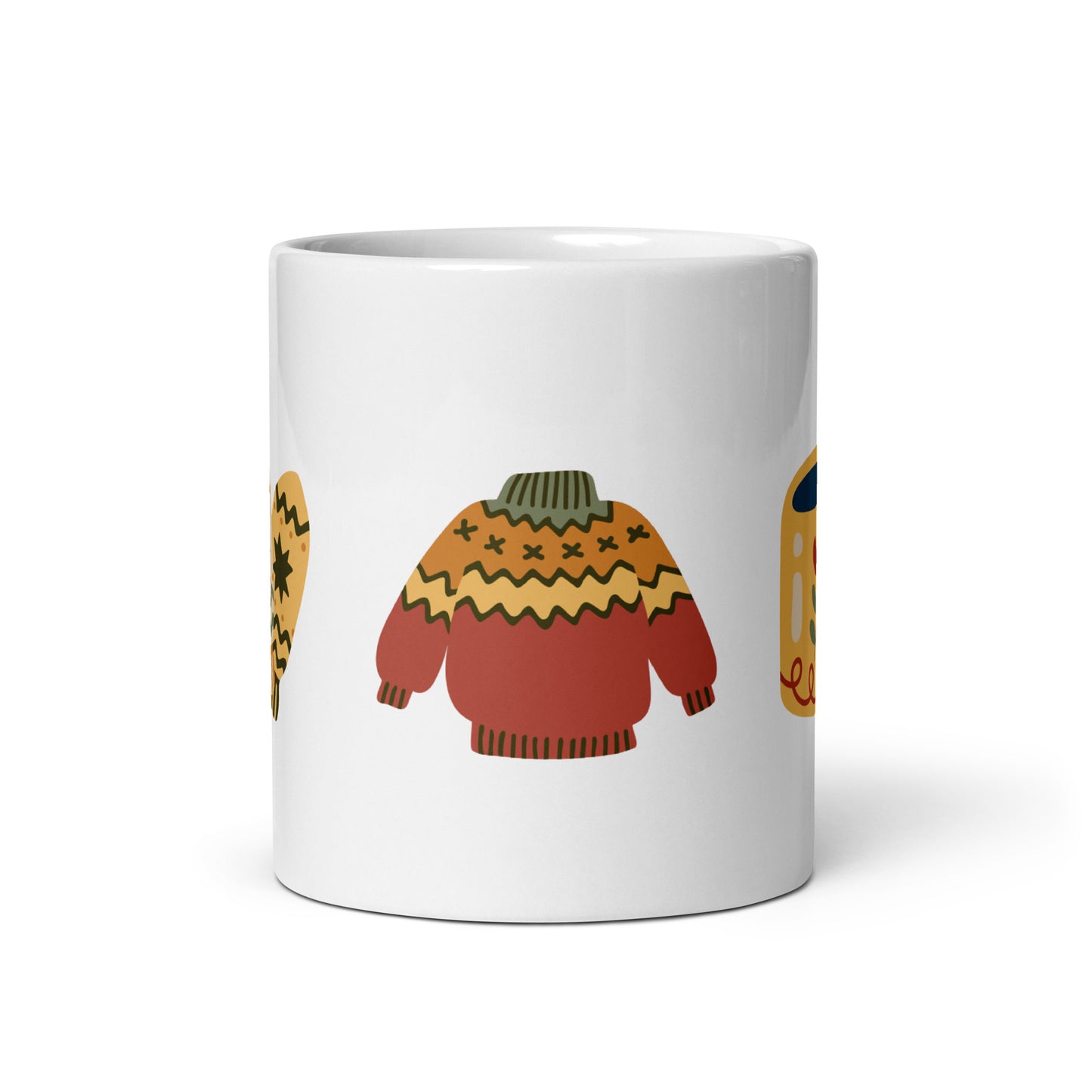Cozy Fall Vibes - White glossy mug
