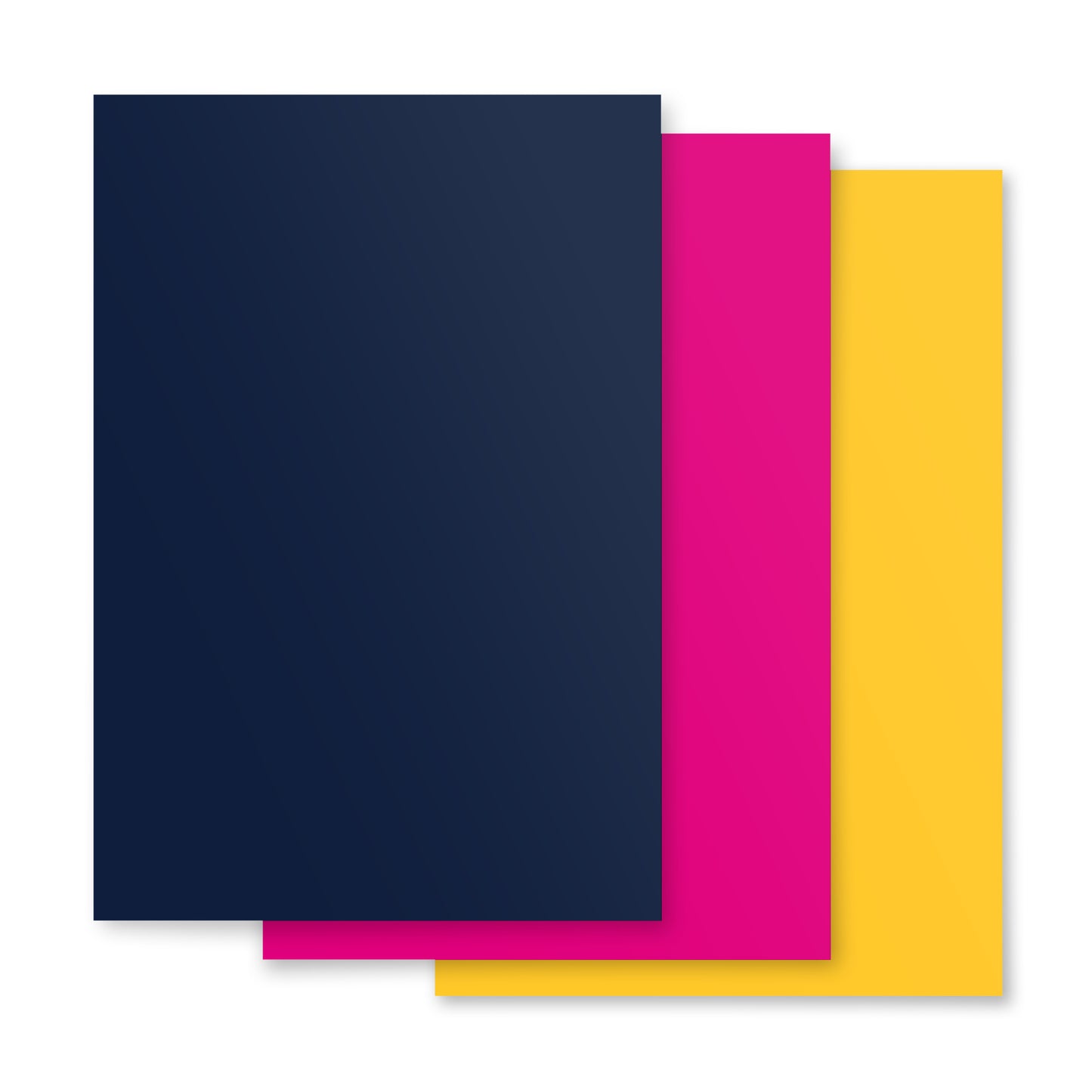 Navy/Pink/Yellow - Wrapping paper sheets ~ Sharon Dawn Collection