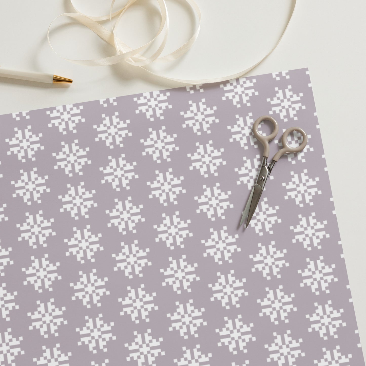 Snowflakes & Trees - Wrapping paper sheets ~ Sharon Dawn Collection