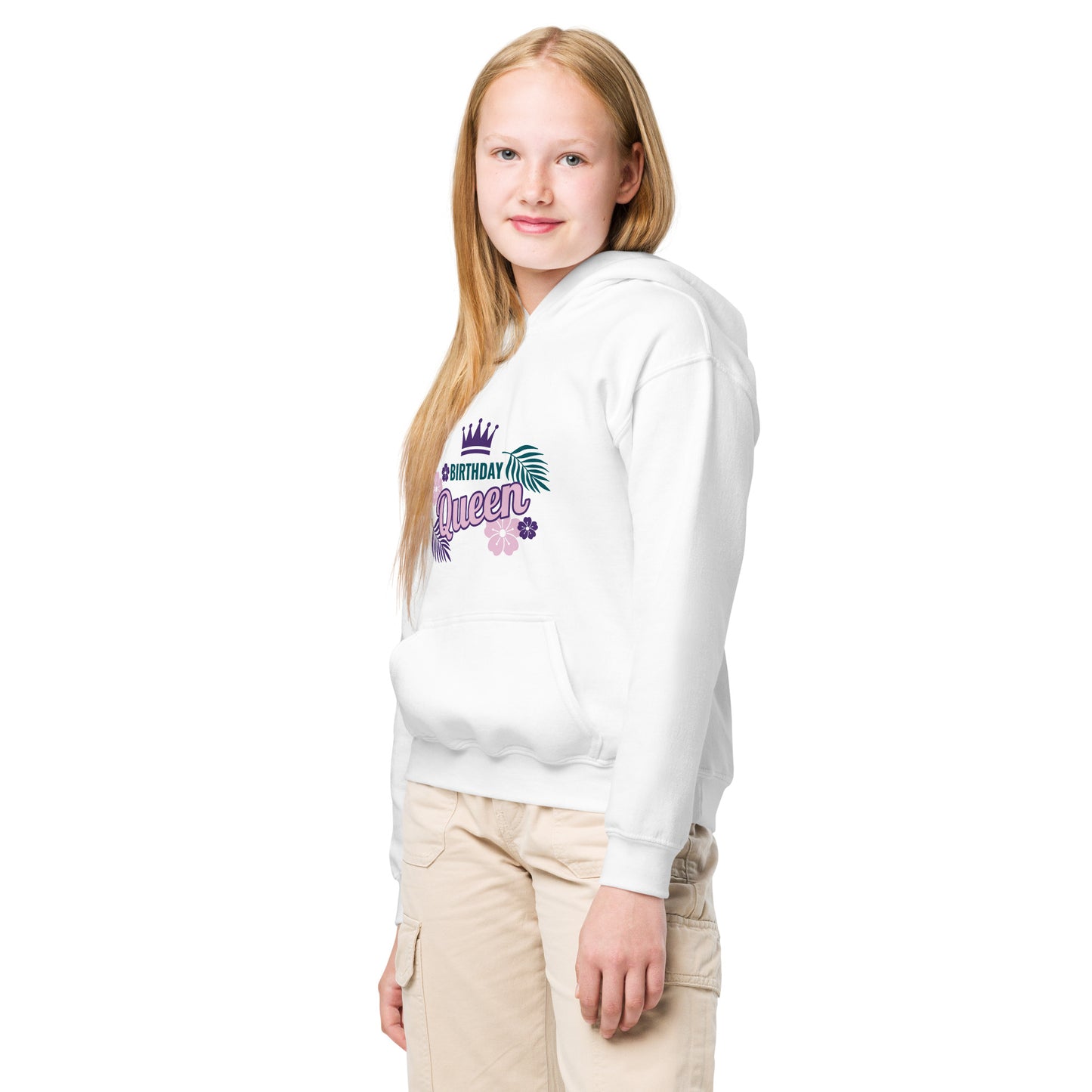 Birthday Queen - Youth heavy blend hoodie - Sharon Dawn Collection