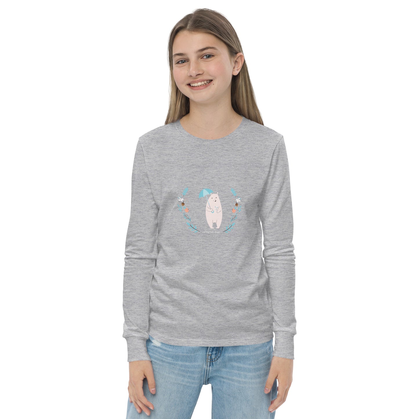 Rainy Fall Days - Youth long sleeve tee ~ Sharon Dawn Collection