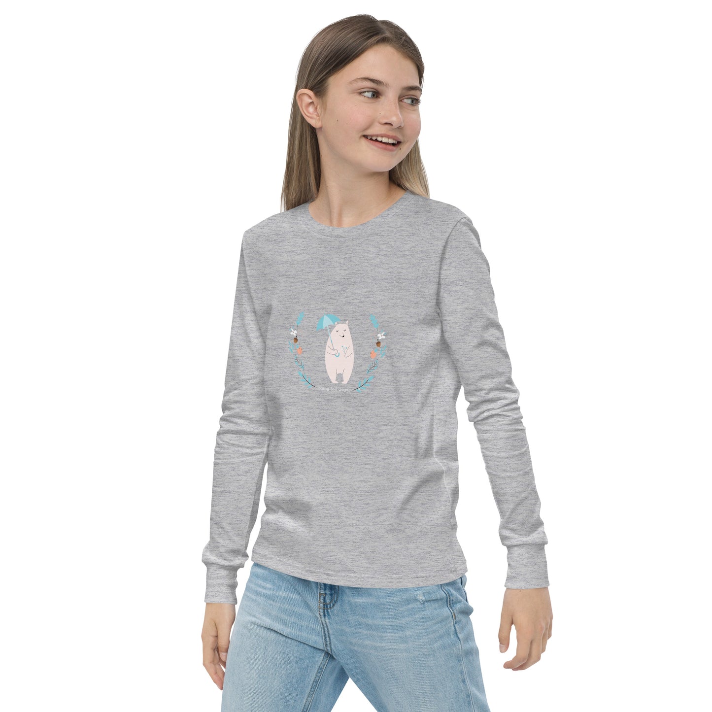 Rainy Fall Days - Youth long sleeve tee ~ Sharon Dawn Collection