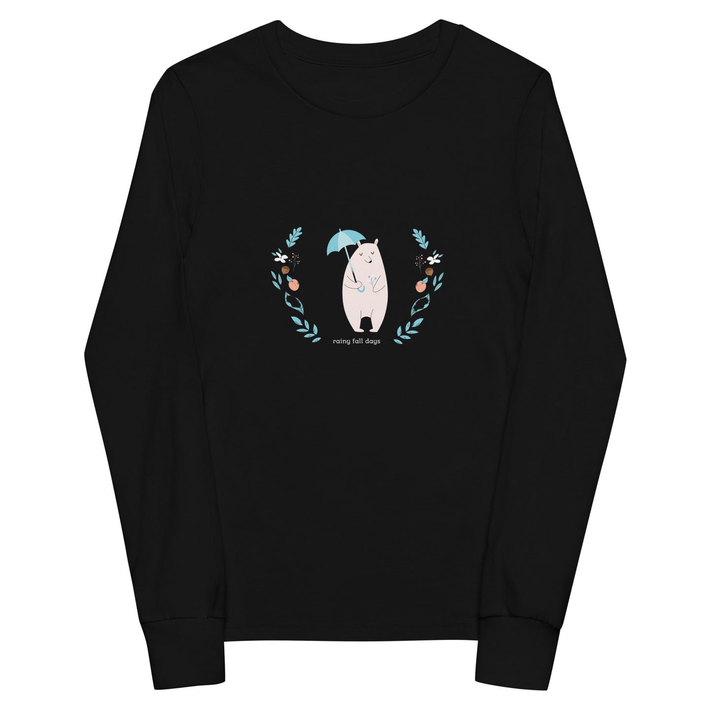 Rainy Fall Days - Youth long sleeve tee ~ Sharon Dawn Collection