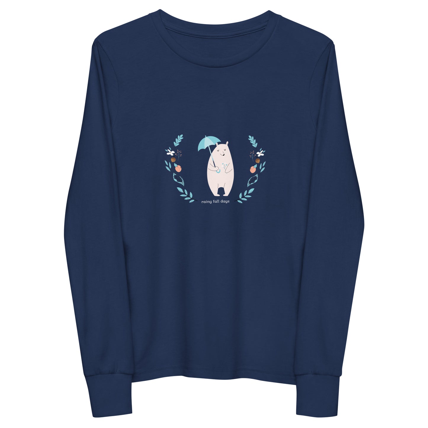 Rainy Fall Days - Youth long sleeve tee ~ Sharon Dawn Collection