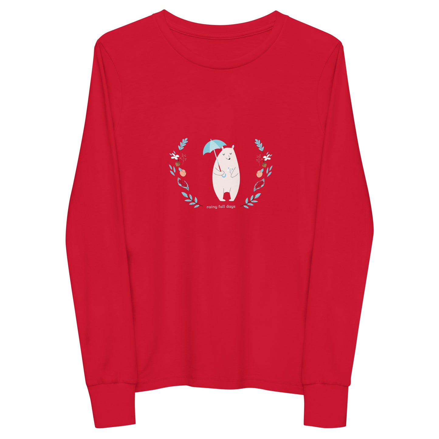 Rainy Fall Days - Youth long sleeve tee ~ Sharon Dawn Collection