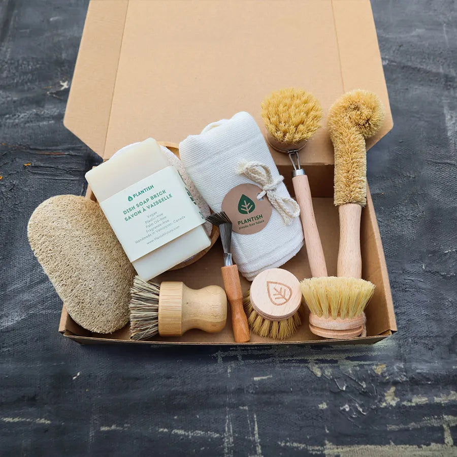 Zero Waste Cleaning Set - Extra Large (12 piece plant based set) (Sale Price: $96.05 CAD)