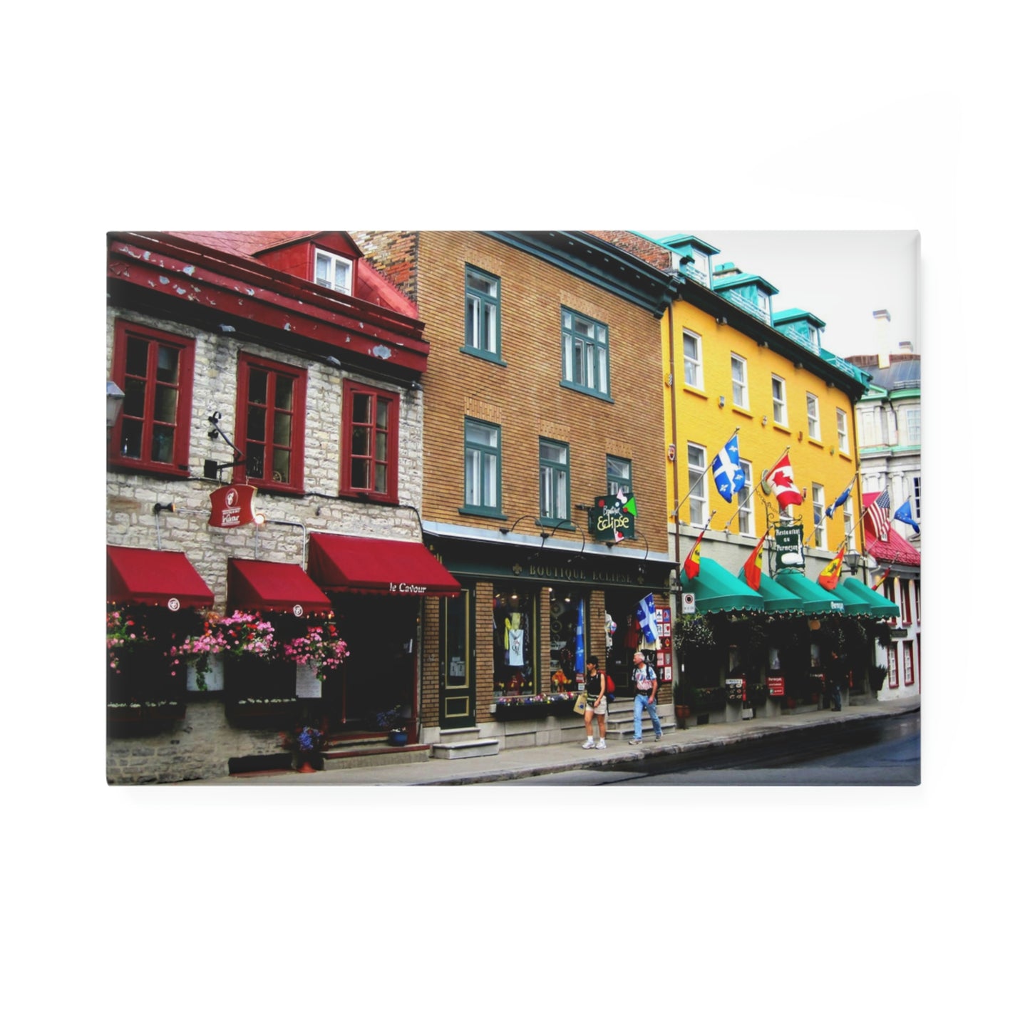 Café & Restaurants - Button Magnet, Rectangle ~ Sharon Dawn Collection - Limited Edition