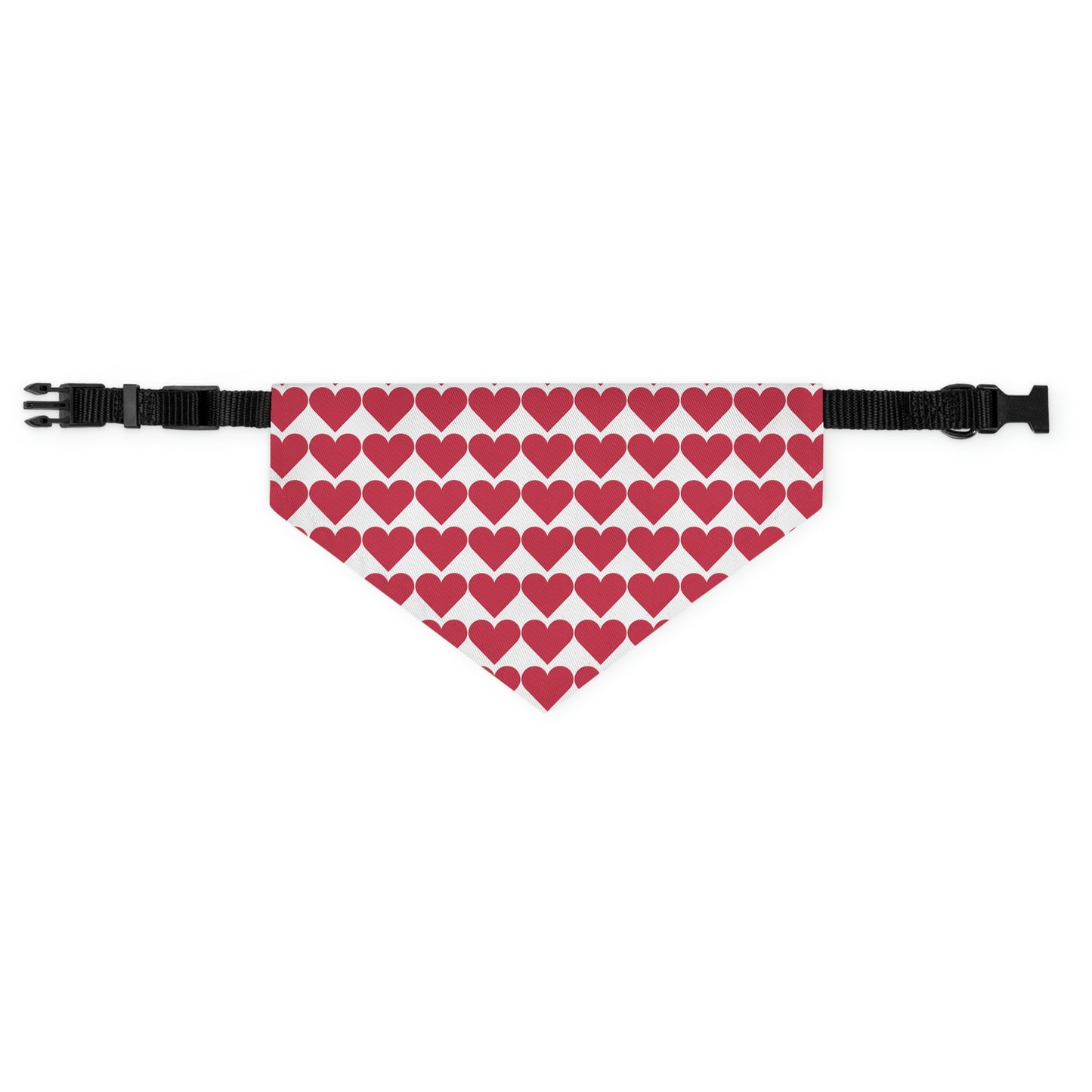 Red Heart - Pet Bandana Collar ~ Sharon Dawn Collection