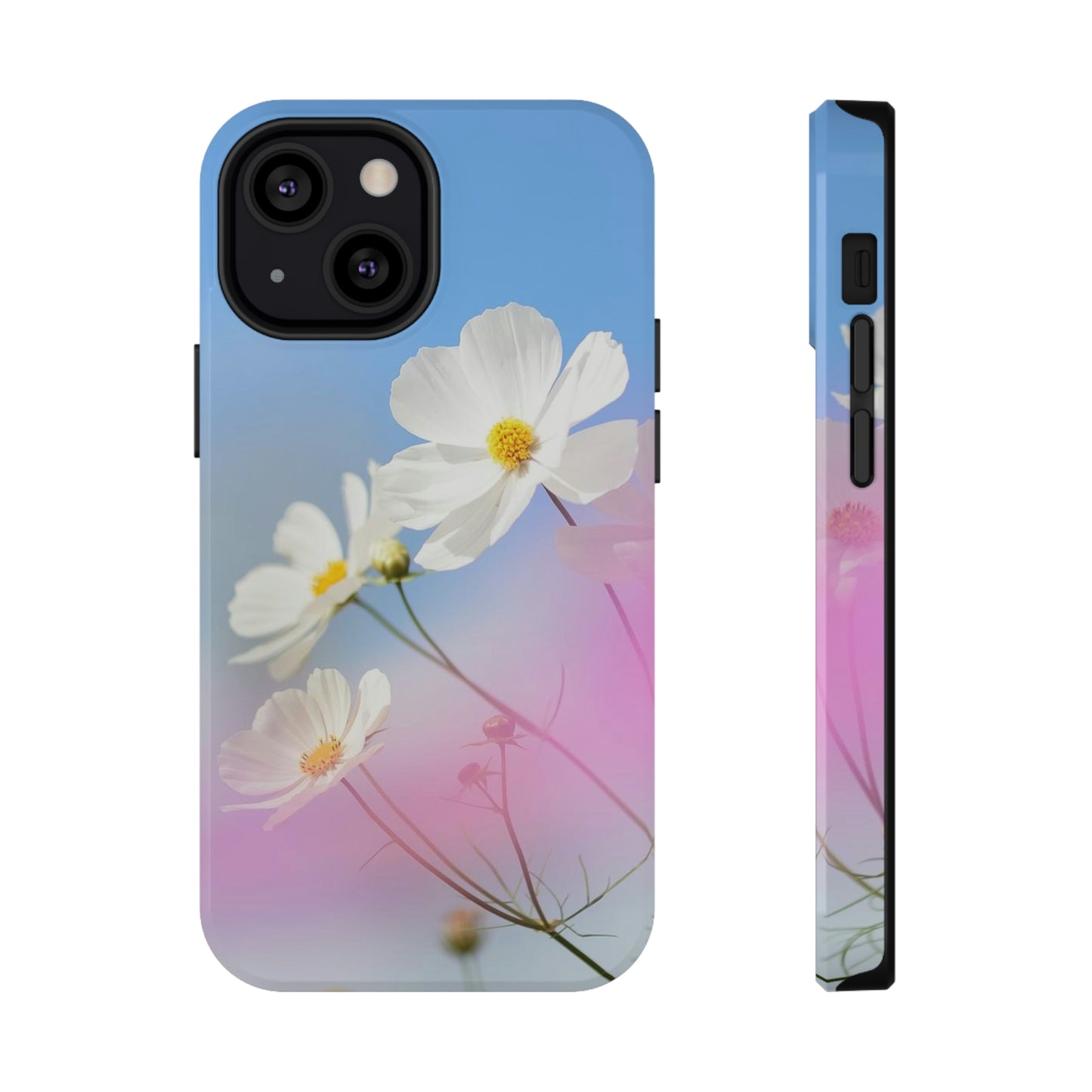 White Flowers - Impact-Resistant Cases - Phone Case