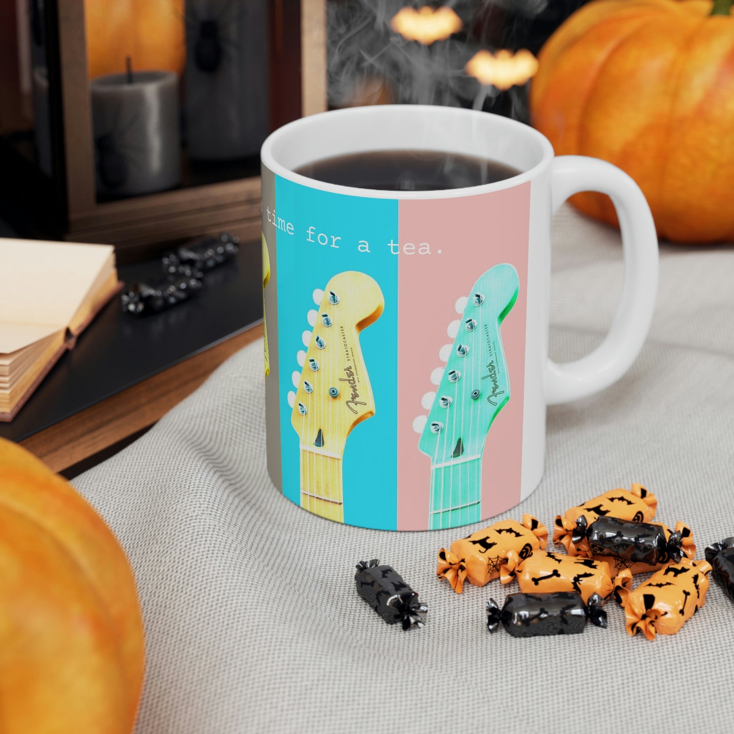 Broke a string so it is time for tea - Ceramic Mug 11oz - Limited Edition