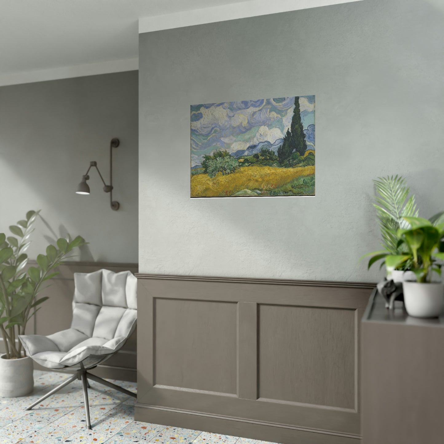 Wheat Field with Cypresses - Vincent Van Gogh - Rolled Posters