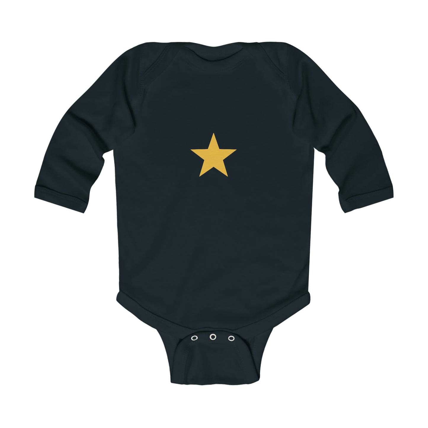 Yellow Star - Infant Long Sleeve Bodysuit ~ Sharon Dawn Collection