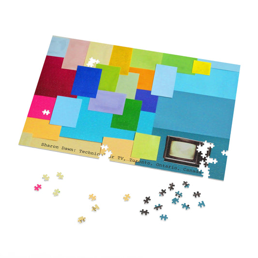 Technicolour TV - Jigsaw Puzzle (30, 110, 252, 500,1000-Piece) - Sharon Dawn Collection