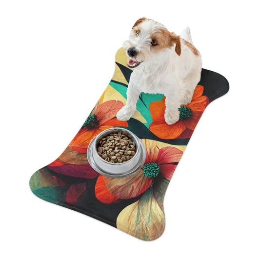 Vibrant Floral - Pet Feeding Mats