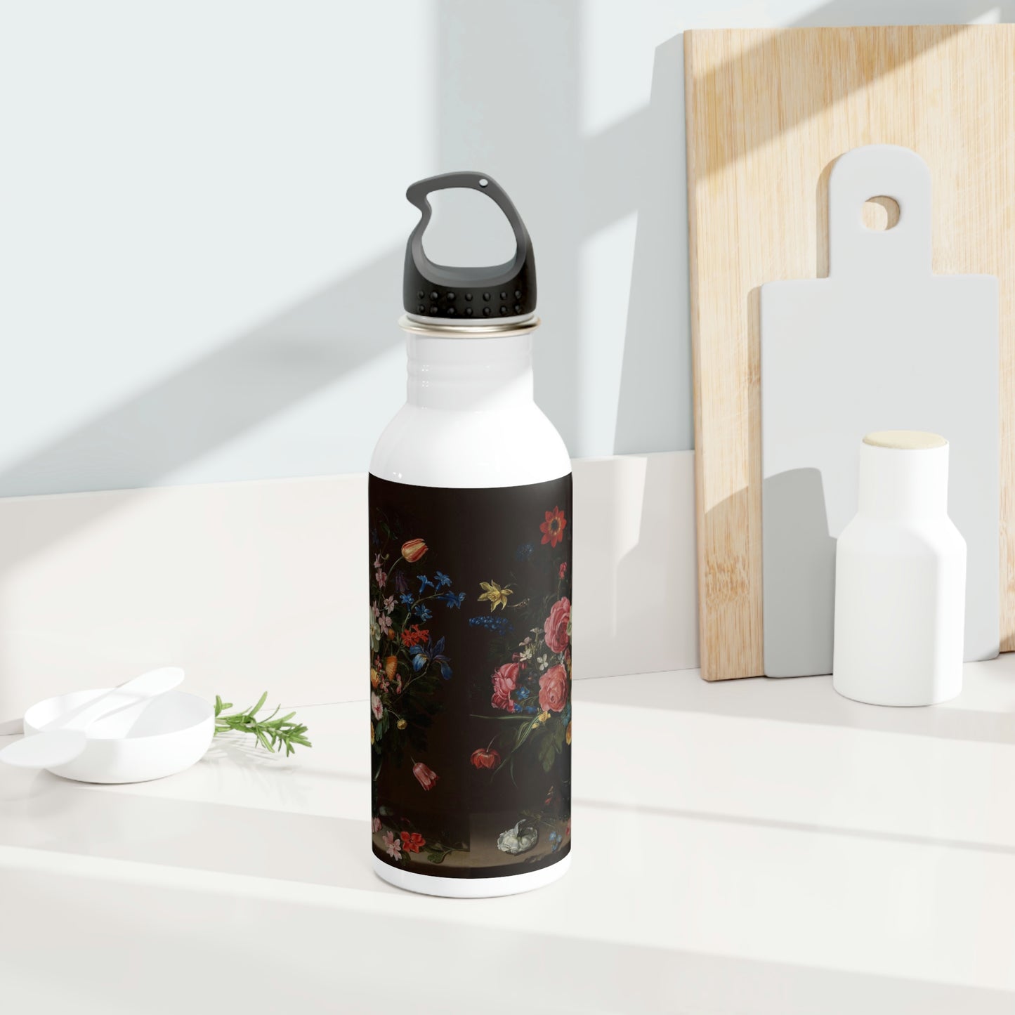 Bouquet of Flowers - Clara Peters 1612 - Stainless Steel Water Bottle ~ Sharon Dawn Collection
