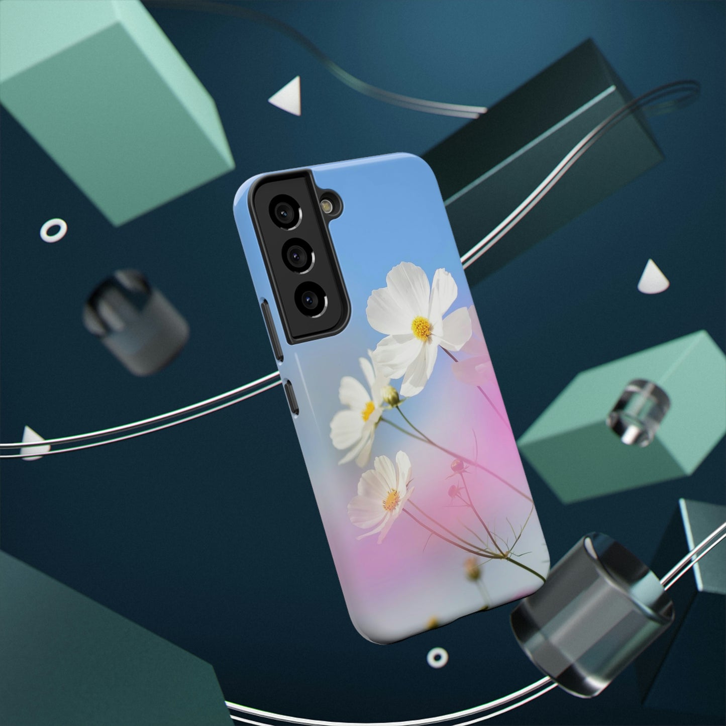 White Flowers - Impact-Resistant Cases - Phone Case