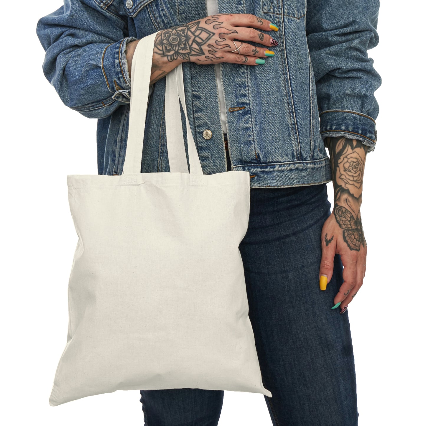 Yellow Typewriter - Natural Tote Bag ~ Sharon Dawn Collection