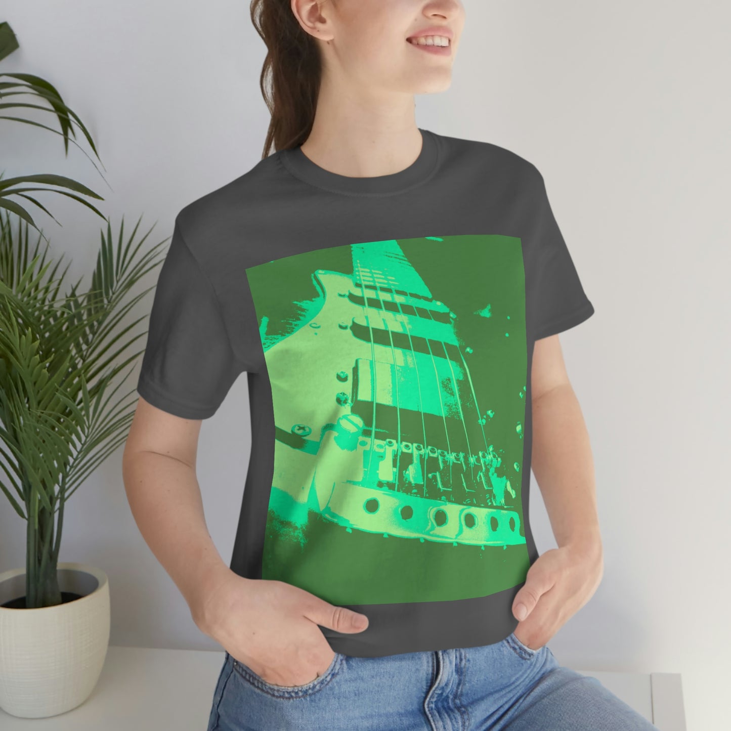 Mint Guitar - Unisex Jersey Short Sleeve Tee ~ Sharon Dawn Collection